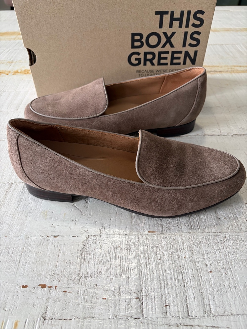 Clarks Un Blush Ease Loafers NEW size 9 in Pebble Suede Unstructured Comfort - Picture 14 of 14